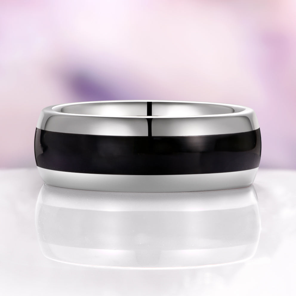 Skye Kite® Rutilated Quartz & Black Onyx Couples Ring Set