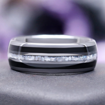 Briar Black Onyx & Pearl Couples Ring Set