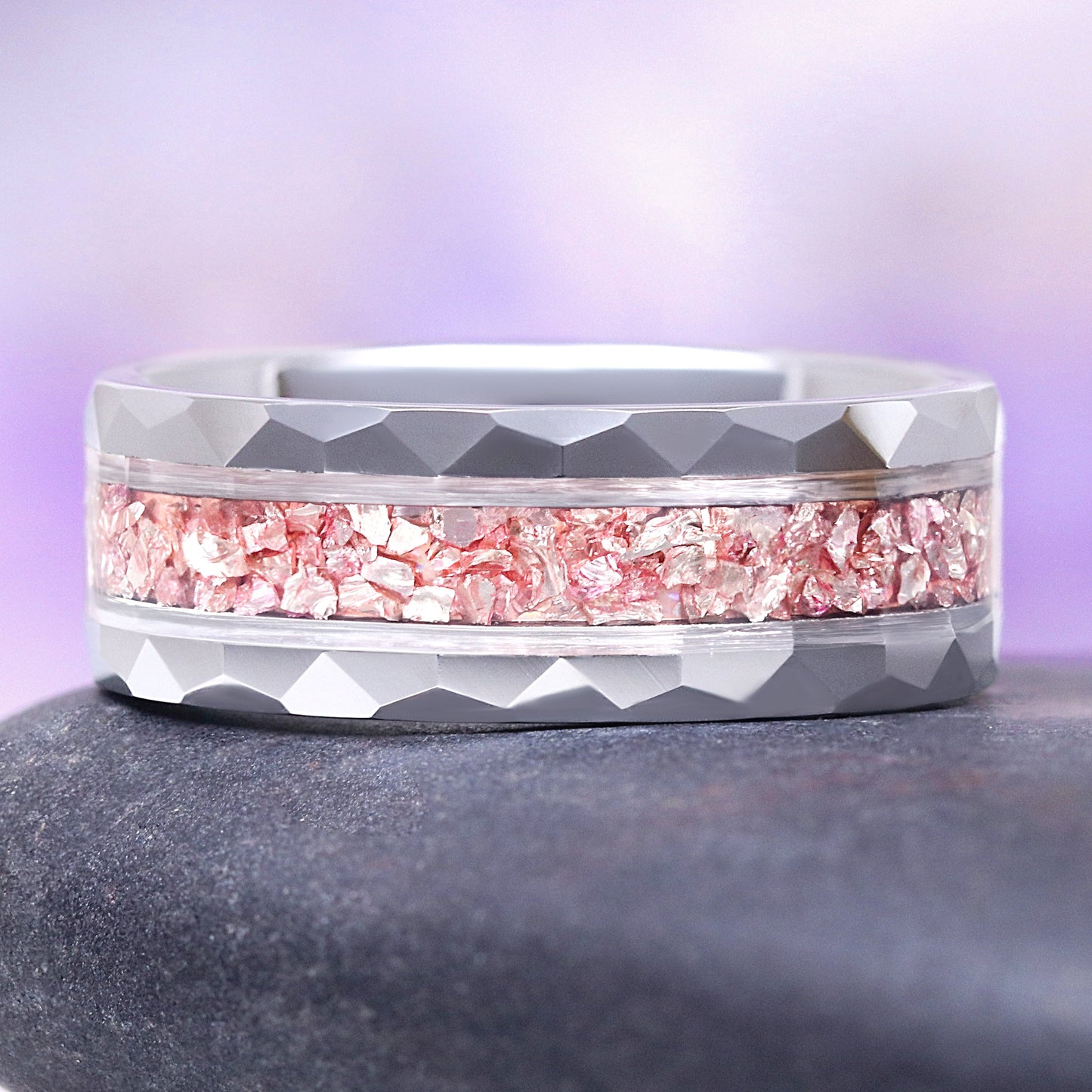 Teardrop Morganite Couples Ring Set