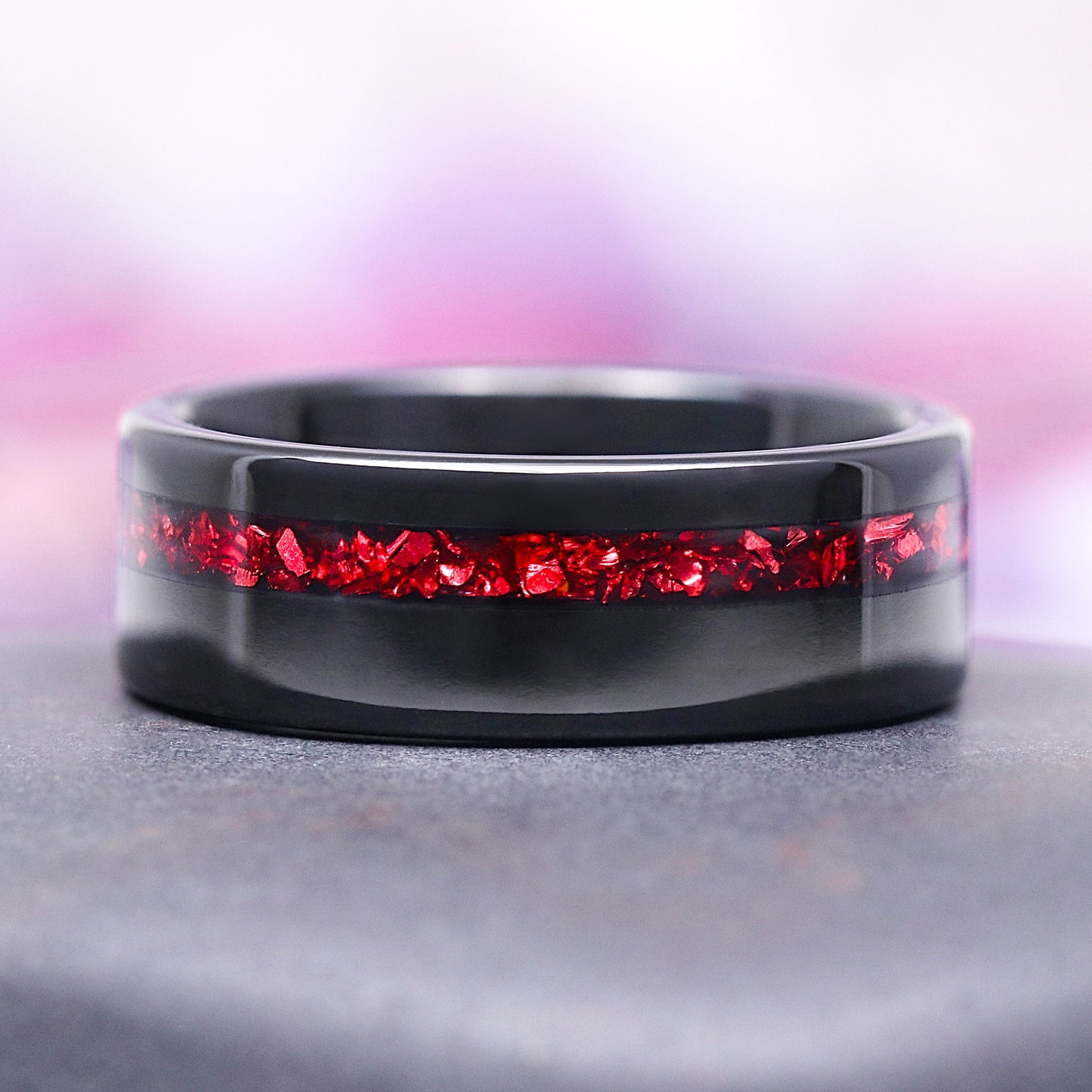 Briar Natural Red Garnet Couples Ring Set