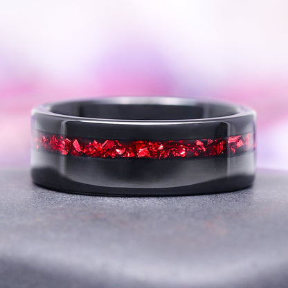 Briar Natural Red Garnet Couples Ring Set