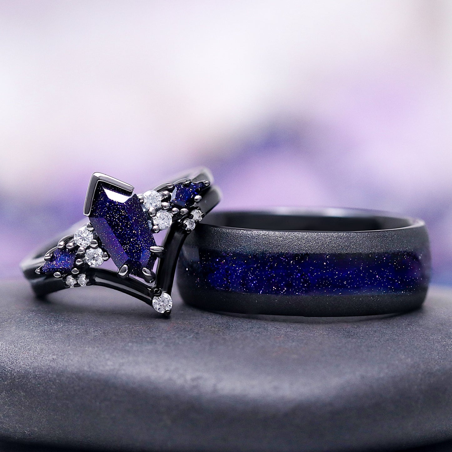 Starry Night™ Couples Ring Set