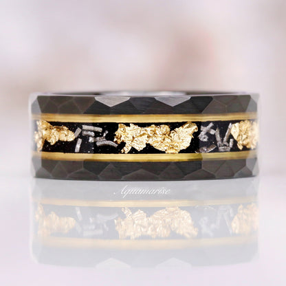 Skye Kite® Galaxy Herkimer Diamond & Meteorite Couples Ring Set