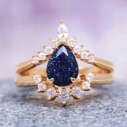 Starry Night Couples Ring Set