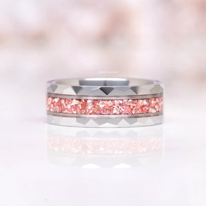 Teardrop Morganite Couples Ring Set