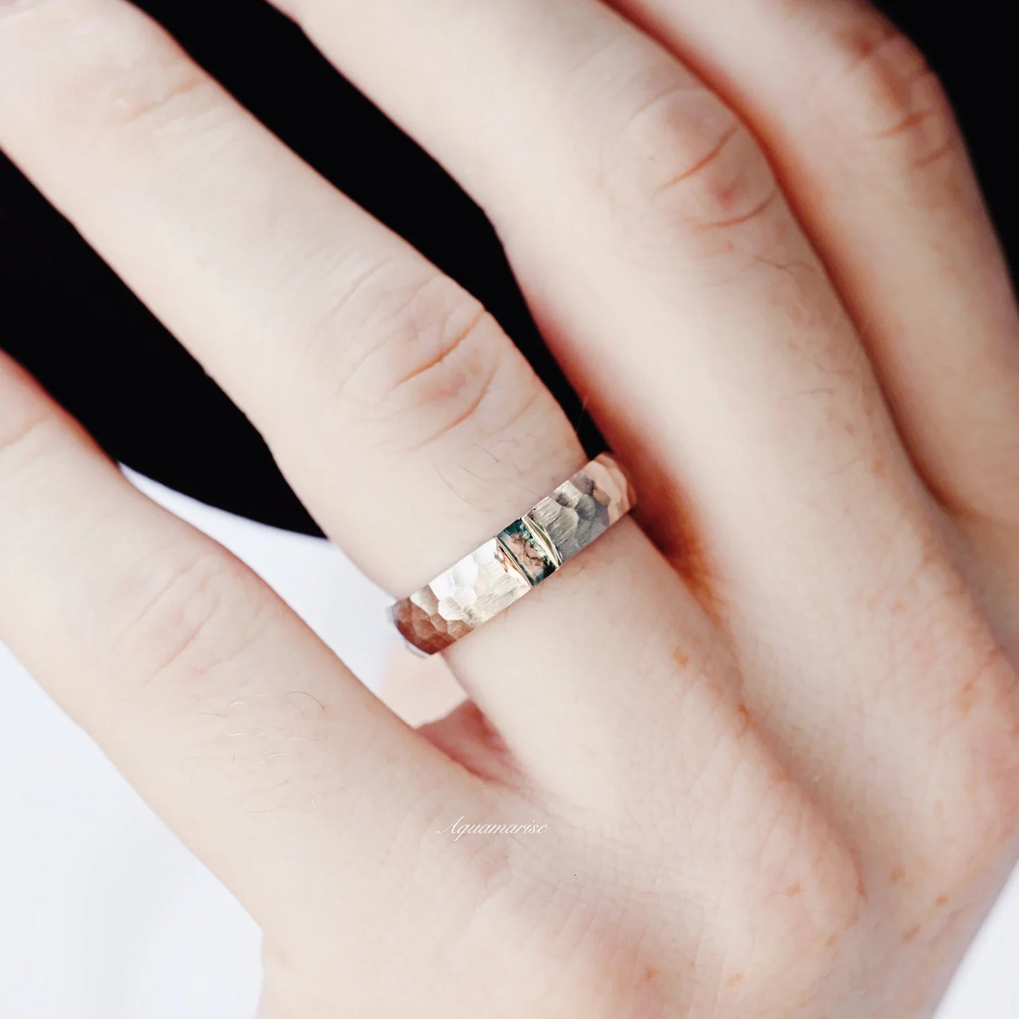 Skye Kite® Moss Agate Couples Ring Set