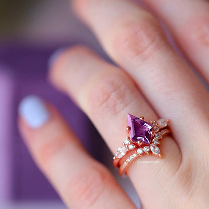Skye Kite® Natural Amethyst Couples Ring Set