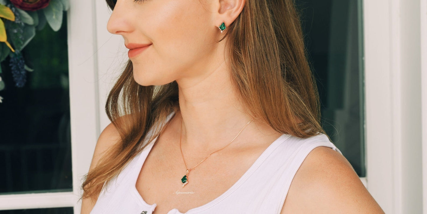 Skye Kite® Emerald Couples Ring Set