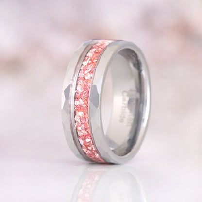Teardrop Morganite Couples Ring Set