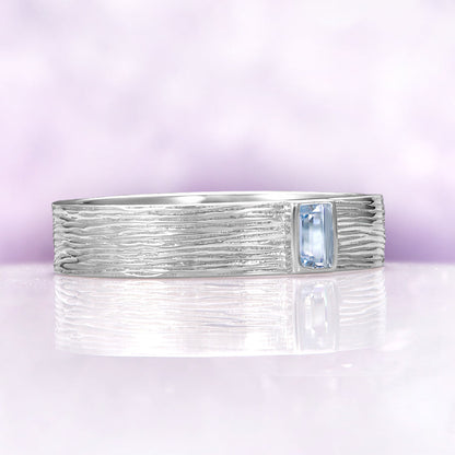 Celtic Aquamarine Couples Ring Set