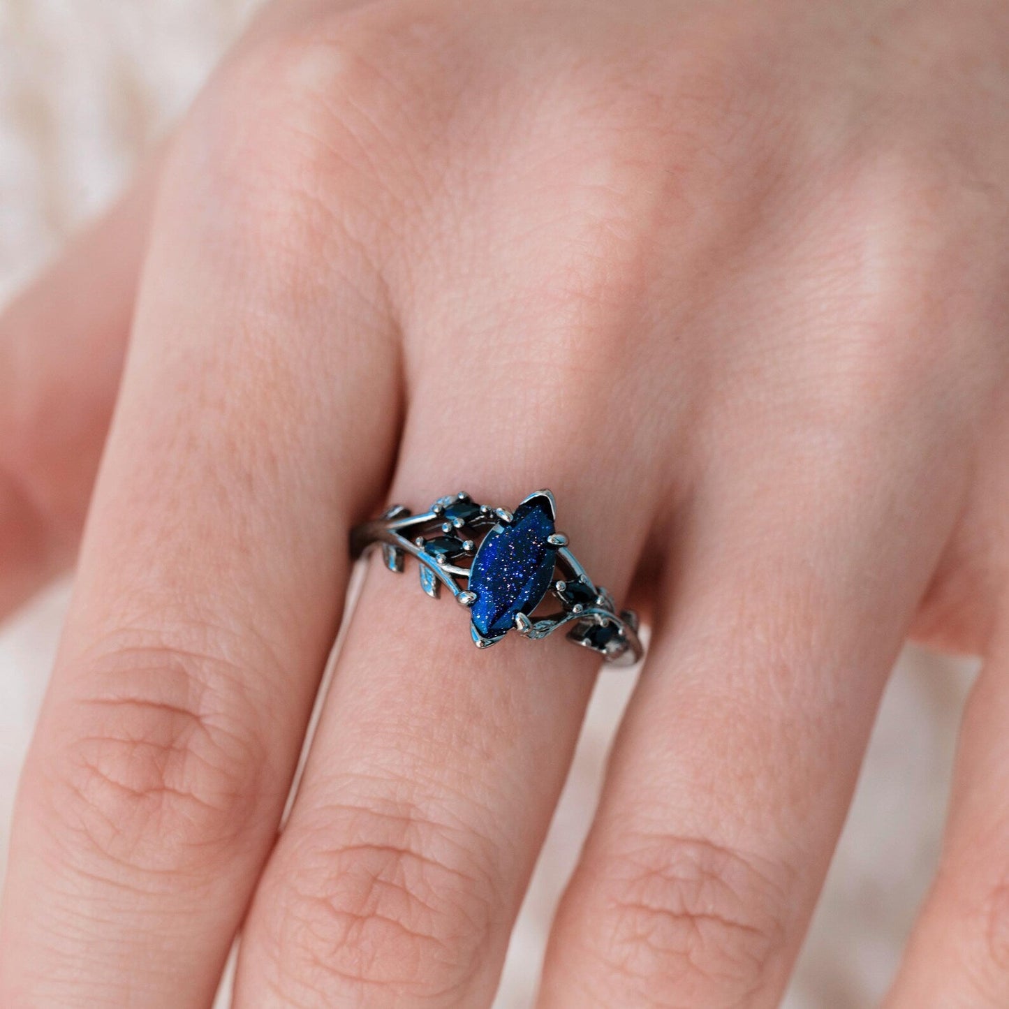 Rowan Starry Night™ & Black Onyx Couples Ring Set