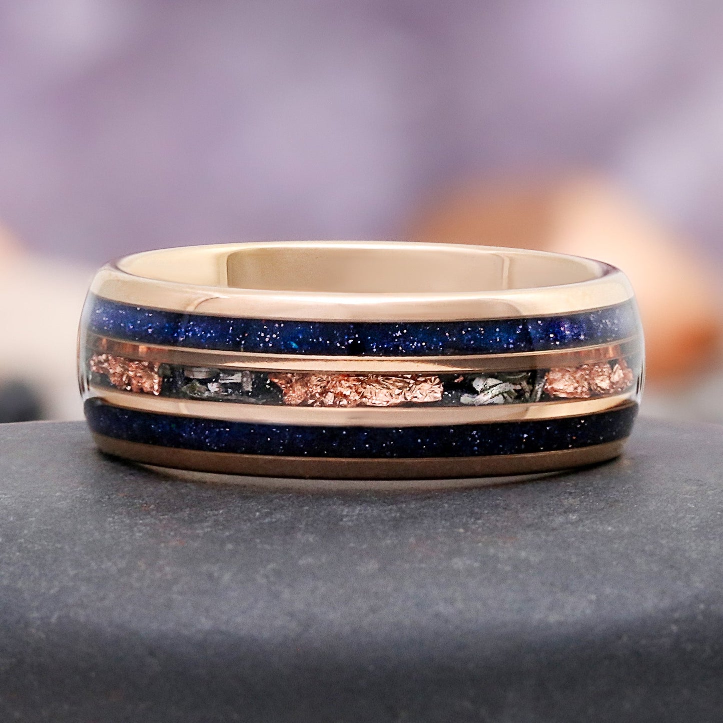 Galaxy Sandstone Couples Ring Set