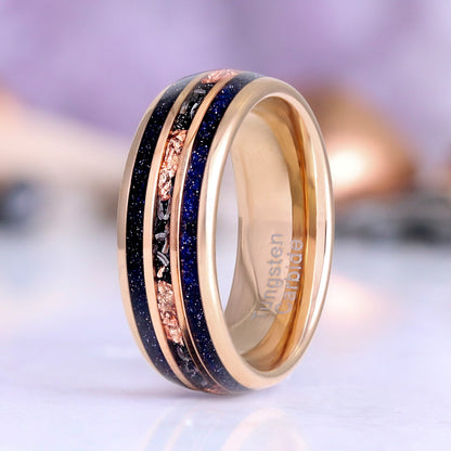 Galaxy Sandstone Couples Ring Set