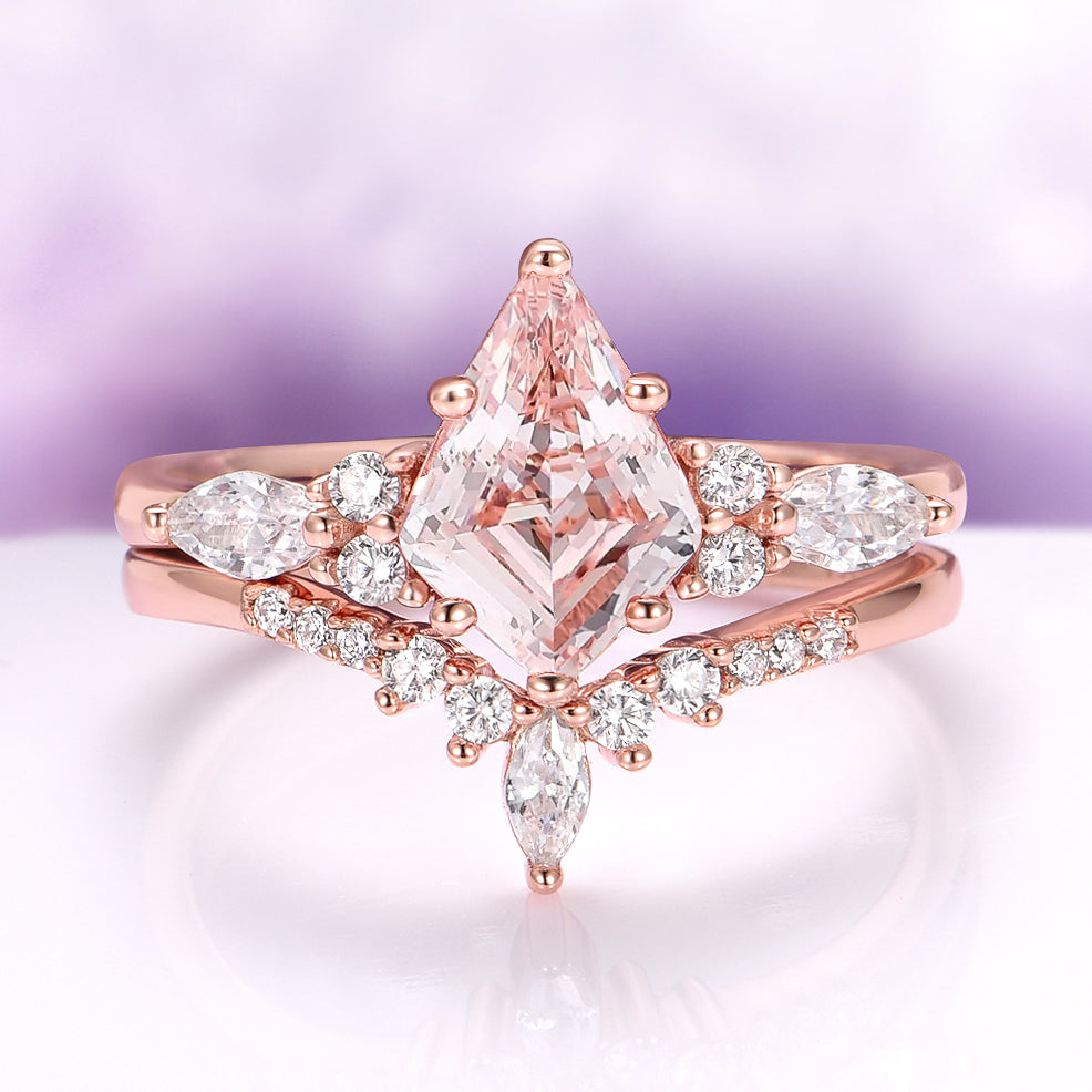 Skye Kite® Morganite Couples Ring Set