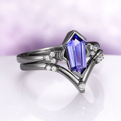 Orion Nebula™ & Tanzanite Couples Ring Set
