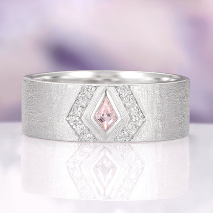 Elowen Morganite Couples Ring Set