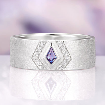 Elowen Alexandrite Couples Ring Set