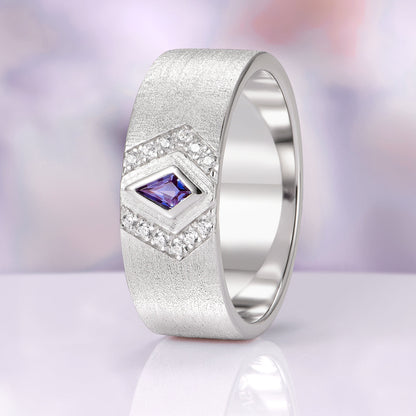 Elowen Alexandrite Couples Ring Set