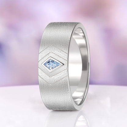 Elowen Aquamarine Couples Ring Set