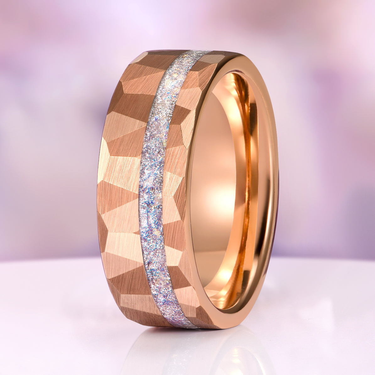 Oval Rainbow Moonstone Couples Ring Set