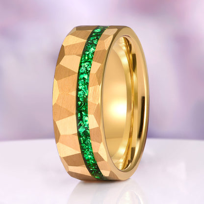 Victoria Vintage Emerald Couples Ring Set