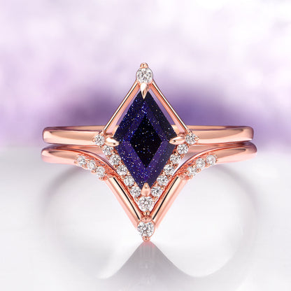 Galaxy Sandstone Couples Ring Set