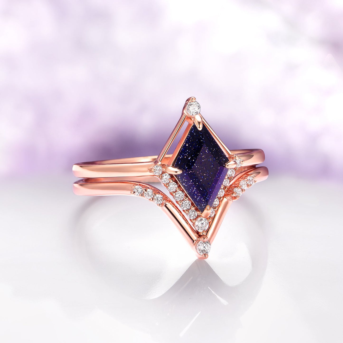 Galaxy Sandstone Couples Ring Set