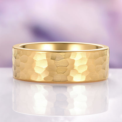 Champagne Moissanite Lotus Couples Ring Set