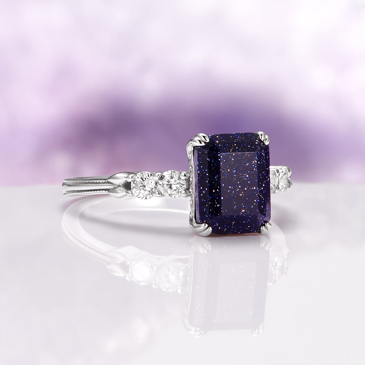 Starry Night Couples Ring Set- Night Court Inspired