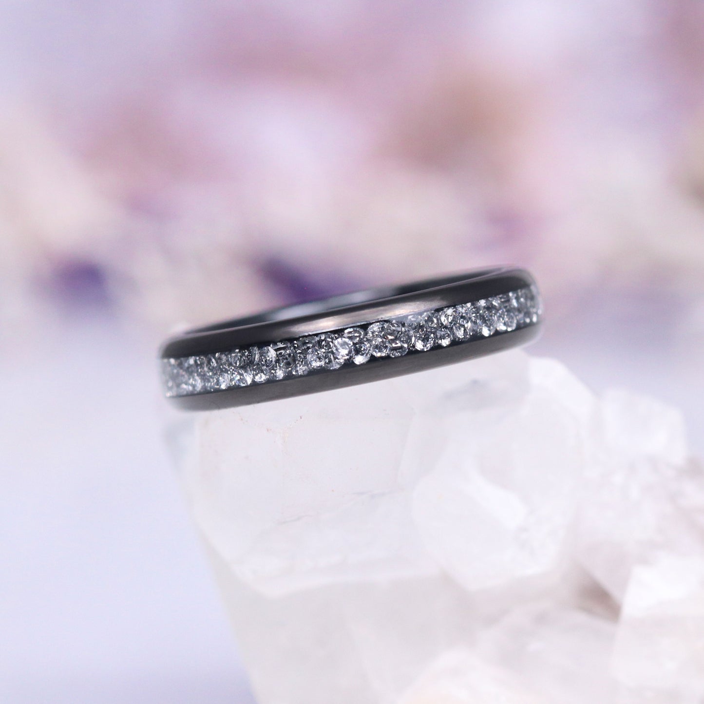 Starlux Crushed Diamond Couples Ring Set