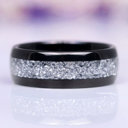 Starlux Crushed Diamond Couples Ring Set
