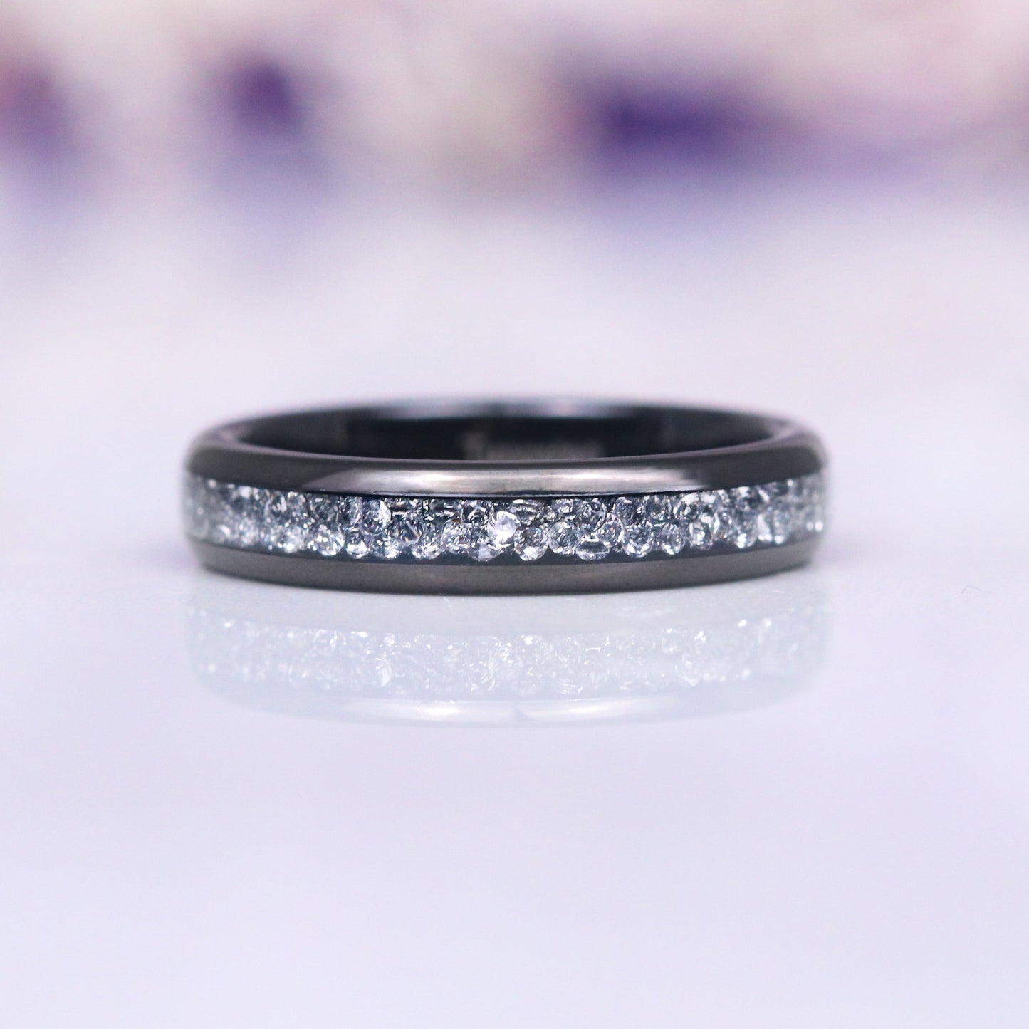 Starlux Crushed Diamond Couples Ring Set