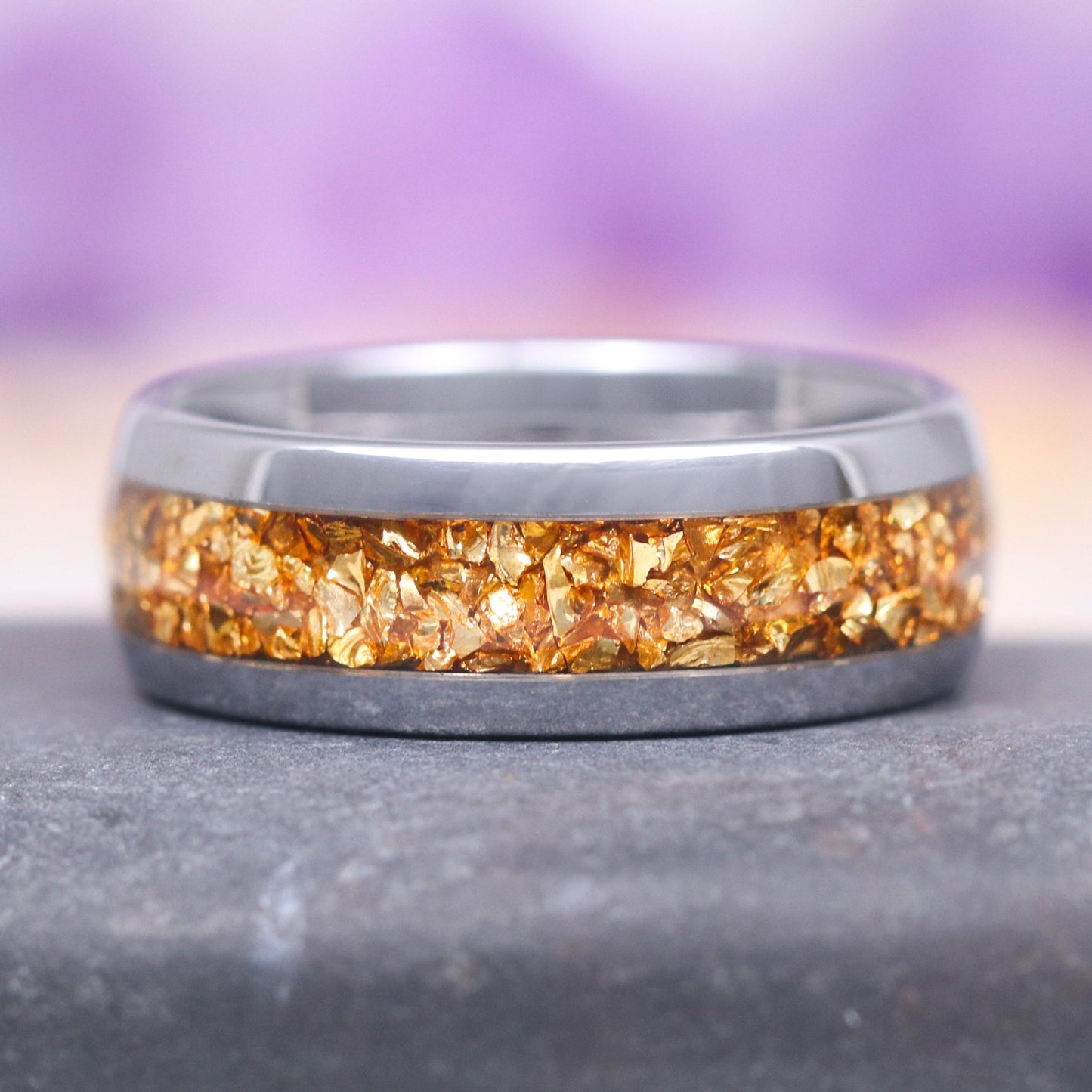 Fantasy Cut Citrine Couples Ring Set