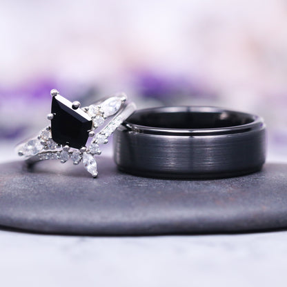 Skye Kite™ Black Onyx Couples Ring Set