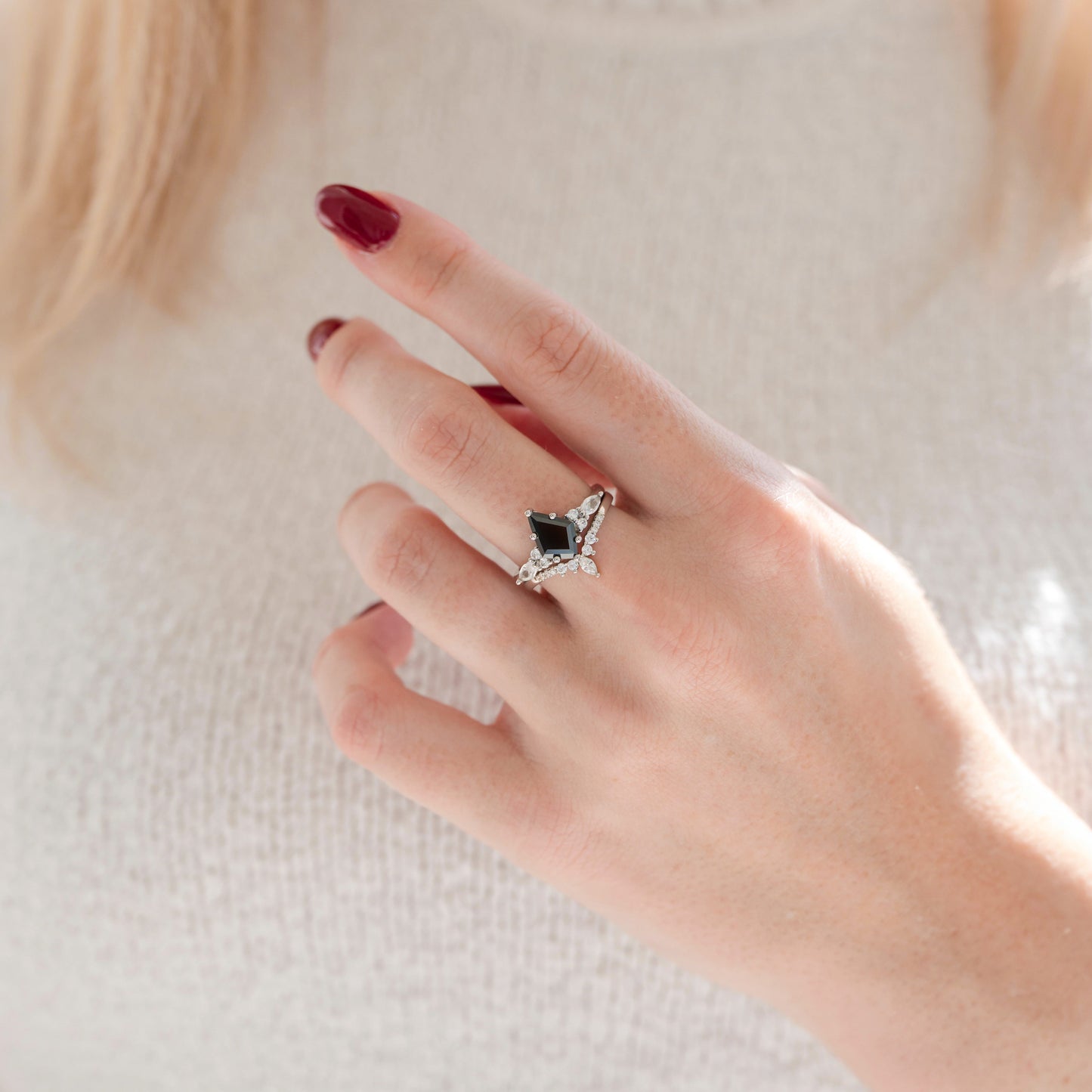 Skye Kite® Black Onyx Couples Ring Set