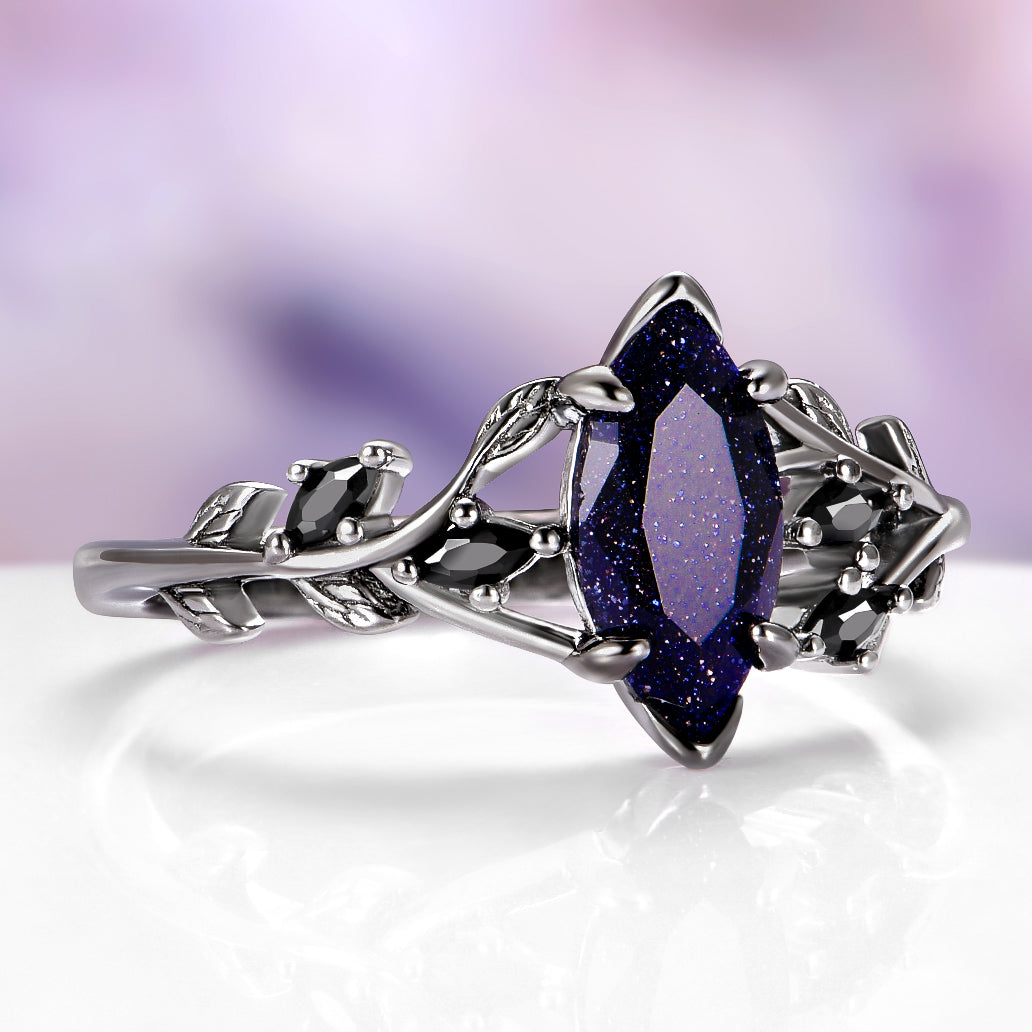 Rowan Starry Night™ & Black Onyx Couples Ring Set