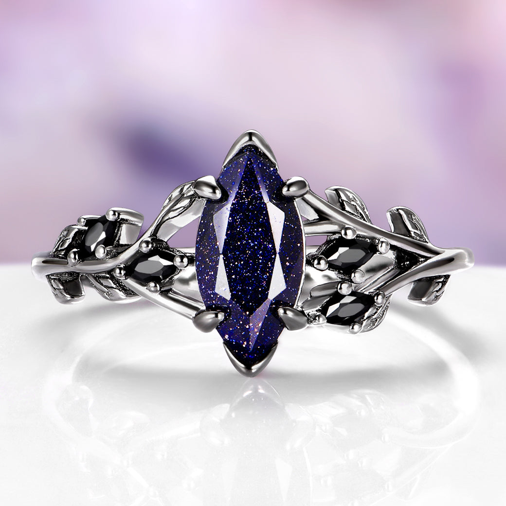 Rowan Starry Night™ & Black Onyx Couples Ring Set