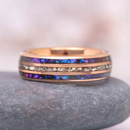 Orion Nebula™ & Crushed Diamond Couples Ring Set