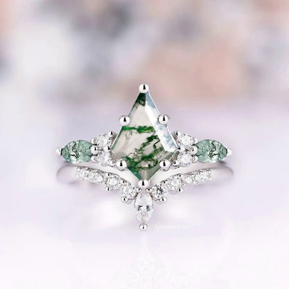 Skye Kite®  Moss Agate Couples Ring Set