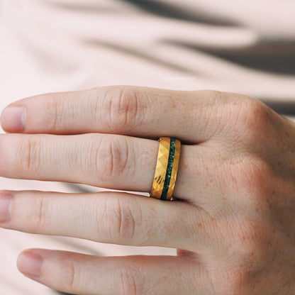 Skye Kite® Green Moss Agate Couples Ring Set
