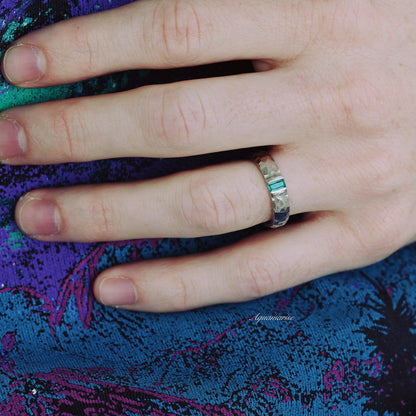 Emerie Simulated Diamond & Emerald Couples Ring Set