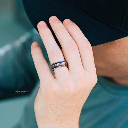 Orion Nebula™ & Crushed Diamond Couples Ring Set