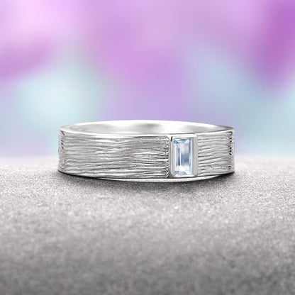 Celtic Aquamarine Couples Ring Set