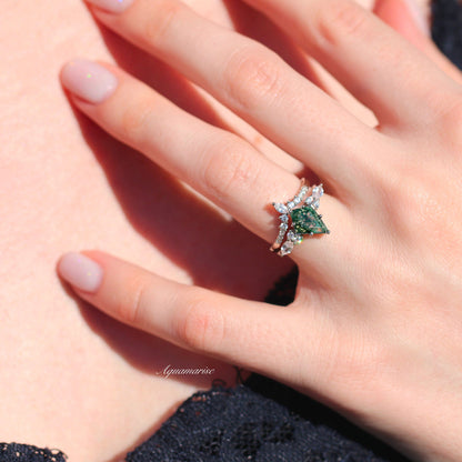 Skye Kite® Moss Agate Couples Ring Set