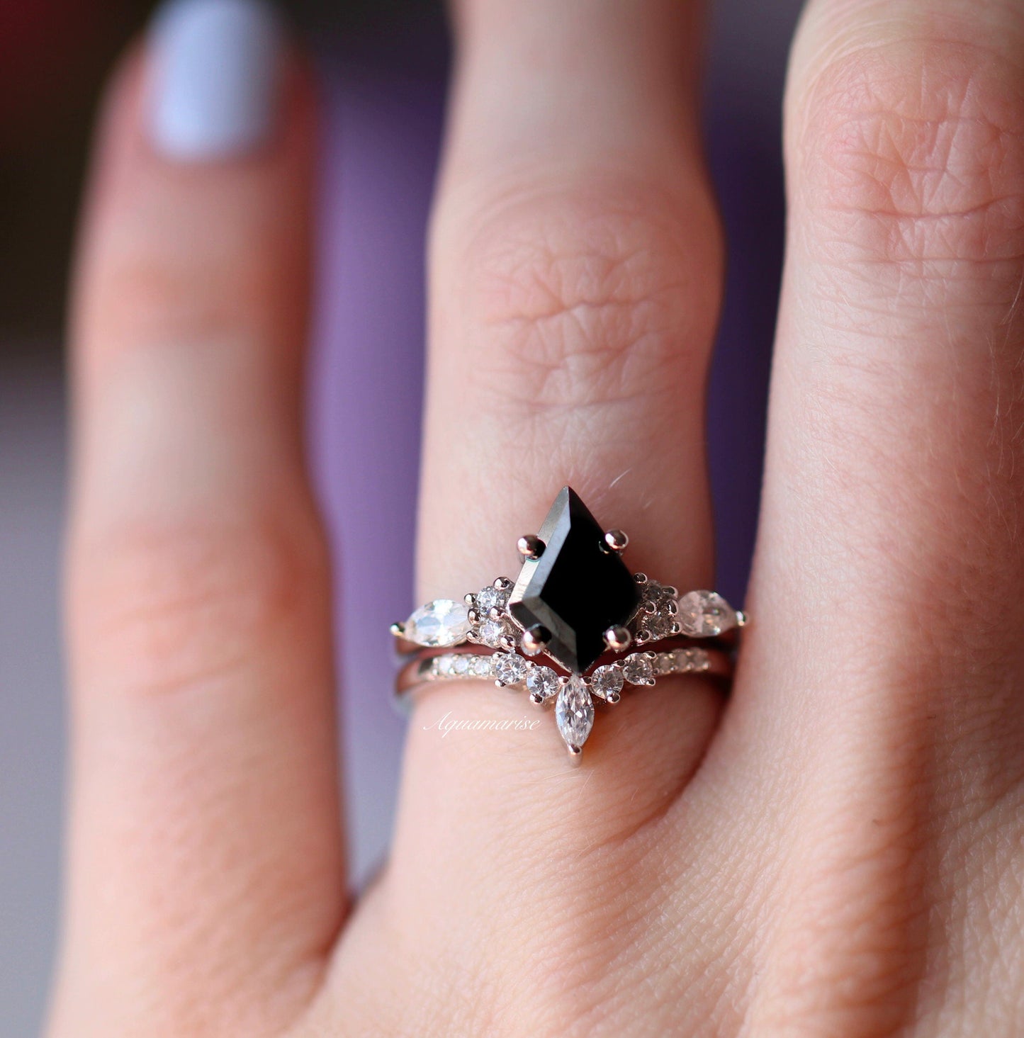 Skye Kite™ Black Onyx Couples Ring Set