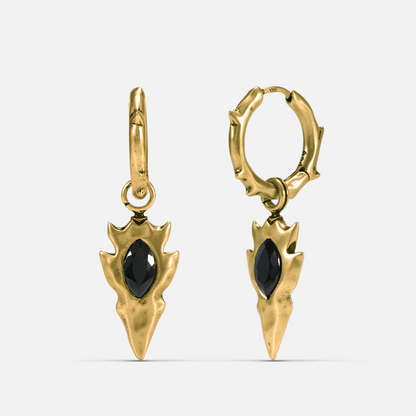KNAPPED STONE EARRINGS