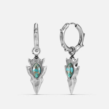 KNAPPED STONE EARRINGS